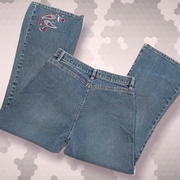 Canyon River Blues Flare Jeans Embroidery Sz 12 1/2 - Picture 13 of 13